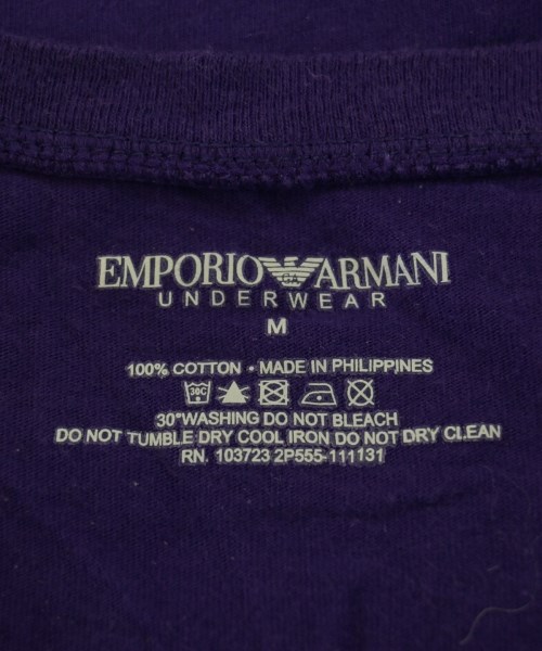 EMPORIO ARMANI（エンポリオアルマーニ）Tシャツ・カットソー 紫 サイズ:M メンズ/2200717111152