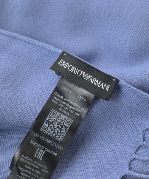 EMPORIO ARMANI（エンポリオアルマーニ）ストール 青 サイズ:- レディース/2200645825060