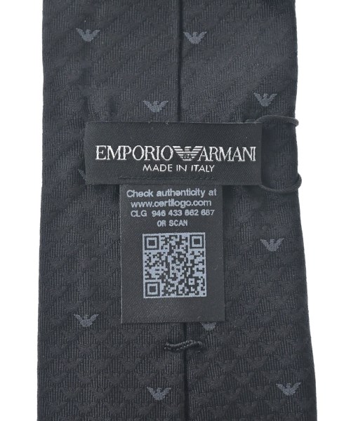 EMPORIO ARMANI（エンポリオアルマーニ）ネクタイ 黒 サイズ:- メンズ/2200646184166