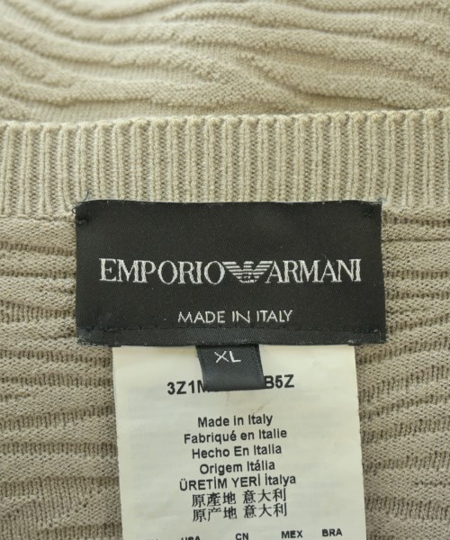 EMPORIO ARMANI（エンポリオアルマーニ）ニット・セーター ベージュ サイズ:XL メンズ/2200647634127