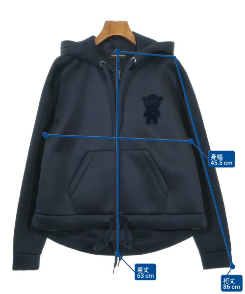 EMPORIO ARMANI（エンポリオアルマーニ）パーカー 紺 サイズ:40(M位) レディース/2200635683014