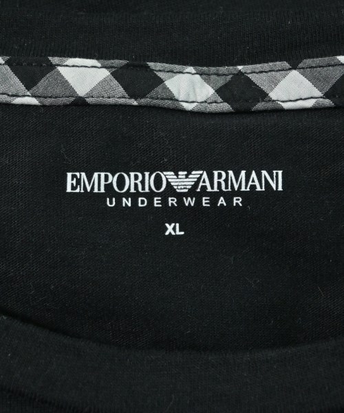 EMPORIO ARMANI（エンポリオアルマーニ）Tシャツ・カットソー 黒 サイズ:XL メンズ/2200641891014