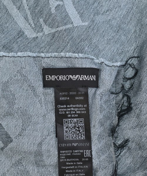 EMPORIO ARMANI（エンポリオアルマーニ）ストール 青 サイズ:- メンズ/2200644140065