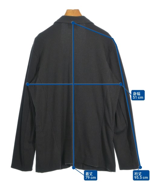 EMPORIO ARMANI（エンポリオアルマーニ）カーディガン 黒 サイズ:58(XXL位) メンズ/2200701772055