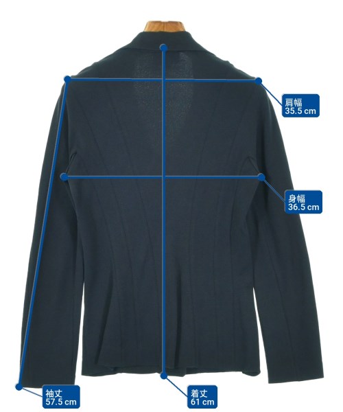 EMPORIO ARMANI（エンポリオアルマーニ）テーラードジャケット 紺 サイズ:38(S位) レディース/2200700154029