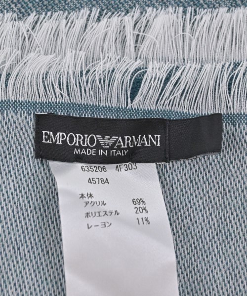 EMPORIO ARMANI（エンポリオアルマーニ）マフラー 青 サイズ:- メンズ/2200703728128