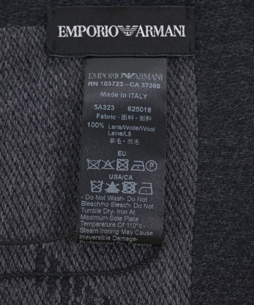 EMPORIO ARMANI（エンポリオアルマーニ）マフラー グレー サイズ:- メンズ/2200709102014