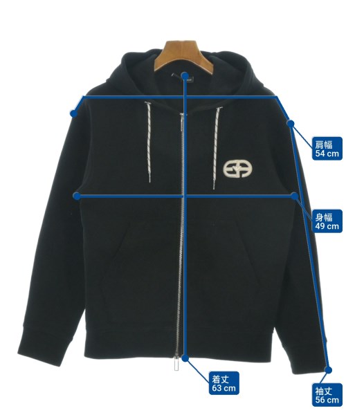 EMPORIO ARMANI（エンポリオアルマーニ）パーカー 黒 サイズ:XS メンズ/2200660196015