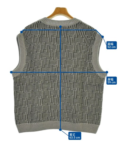 EMPORIO ARMANI（エンポリオアルマーニ）ベスト グレー サイズ:L メンズ/2200661596210