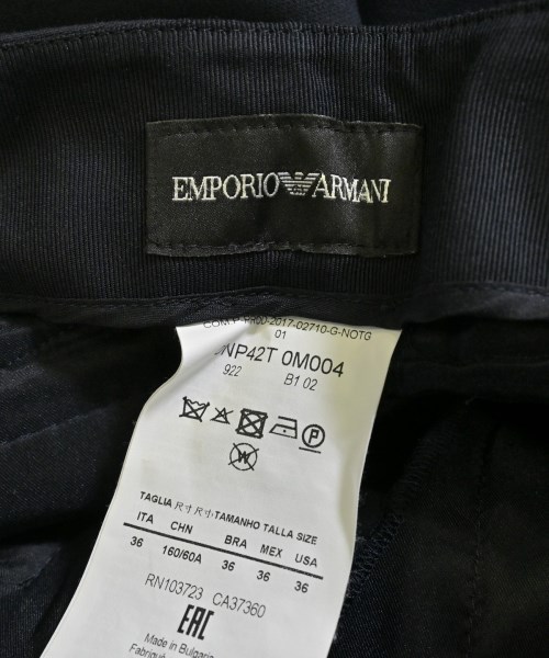EMPORIO ARMANI（エンポリオアルマーニ）スラックス 紺 サイズ:36(XS位) レディース/2200665389245