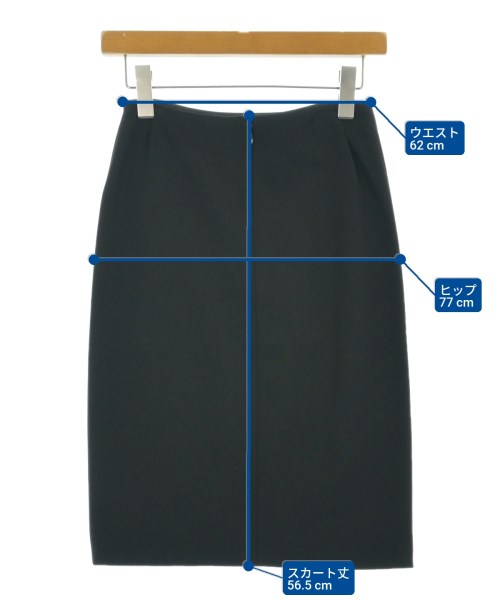 EMPORIO ARMANI（エンポリオアルマーニ）ひざ丈スカート 黒 サイズ:36(XS位) レディース/2200665389320