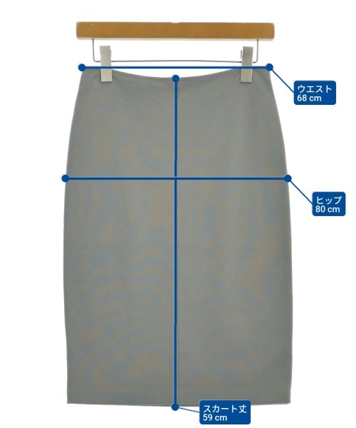 EMPORIO ARMANI（エンポリオアルマーニ）ひざ丈スカート グレー サイズ:36(XS位) レディース/2200665389344