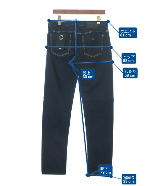 EMPORIO ARMANI（エンポリオアルマーニ）デニムパンツ 紺 サイズ:32(L位) メンズ/2200668080194