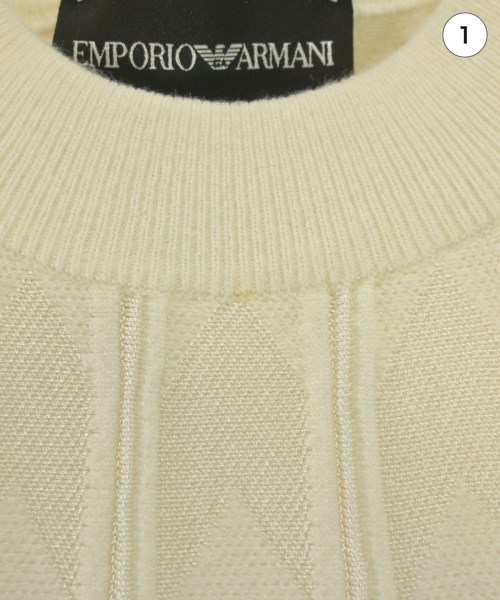 EMPORIO ARMANI（エンポリオアルマーニ）ニット・セーター 白 サイズ:38(S位) レディース/2200670160020