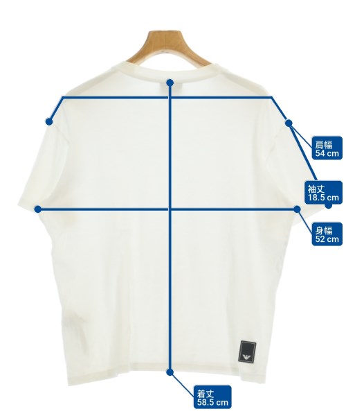 EMPORIO ARMANI（エンポリオアルマーニ）Tシャツ・カットソー 白 サイズ:L メンズ/2200727510068
