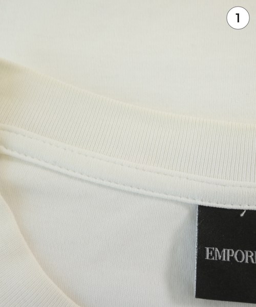 EMPORIO ARMANI（エンポリオアルマーニ）Tシャツ・カットソー 白 サイズ:L メンズ/2200727510068