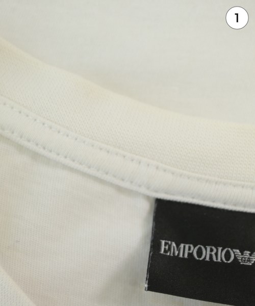EMPORIO ARMANI（エンポリオアルマーニ）Tシャツ・カットソー 白 サイズ:L メンズ/2200727510105