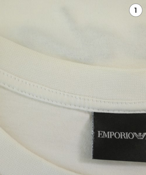 EMPORIO ARMANI（エンポリオアルマーニ）Tシャツ・カットソー 白 サイズ:L メンズ/2200727510112
