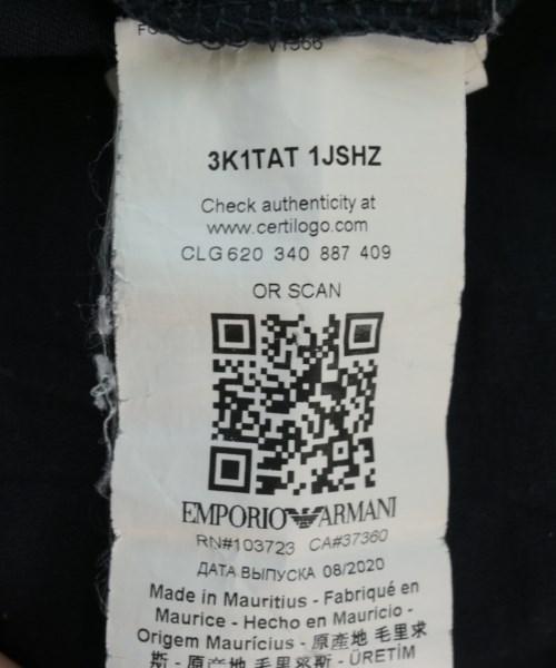 EMPORIO ARMANI（エンポリオアルマーニ）Tシャツ・カットソー 黒 サイズ:L メンズ/2200727510129