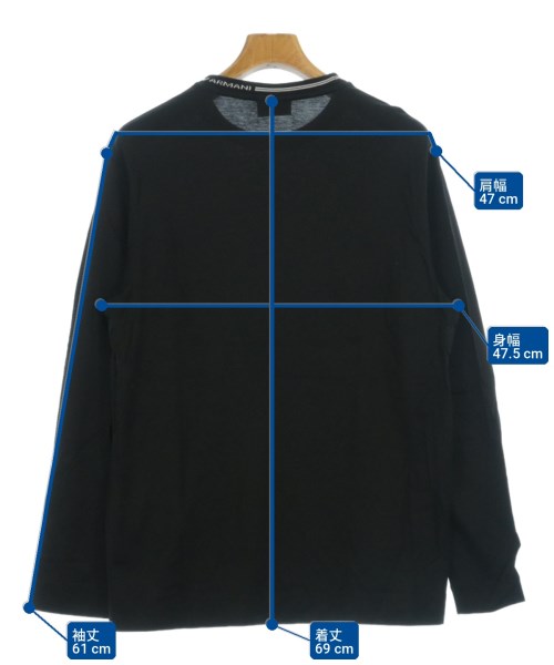 EMPORIO ARMANI（エンポリオアルマーニ）Tシャツ・カットソー 黒 サイズ:M メンズ/2200727510143