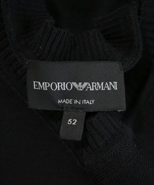 EMPORIO ARMANI（エンポリオアルマーニ）ニット・セーター 黒 サイズ:52(XL位) メンズ/2200735010055
