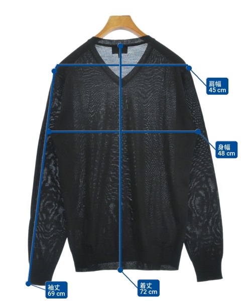 EMPORIO ARMANI（エンポリオアルマーニ）ニット・セーター 黒 サイズ:52(XL位) メンズ/2200735010055