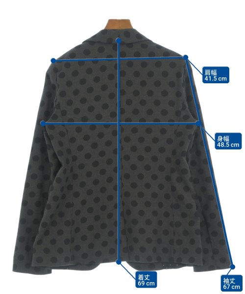 EMPORIO ARMANI（エンポリオアルマーニ）テーラードジャケット グレー サイズ:46(XL位) レディース/2200734781048