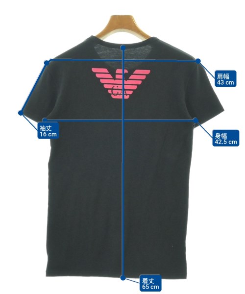 EMPORIO ARMANI（エンポリオアルマーニ）Tシャツ・カットソー 黒 サイズ:L メンズ/2200713034066