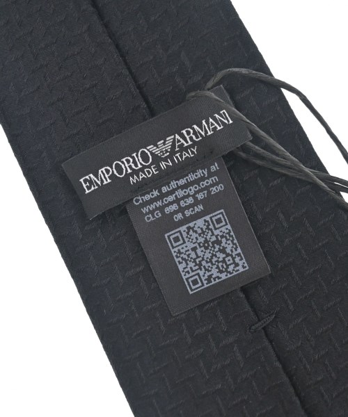EMPORIO ARMANI（エンポリオアルマーニ）ネクタイ 黒 サイズ:- メンズ/2200713344158