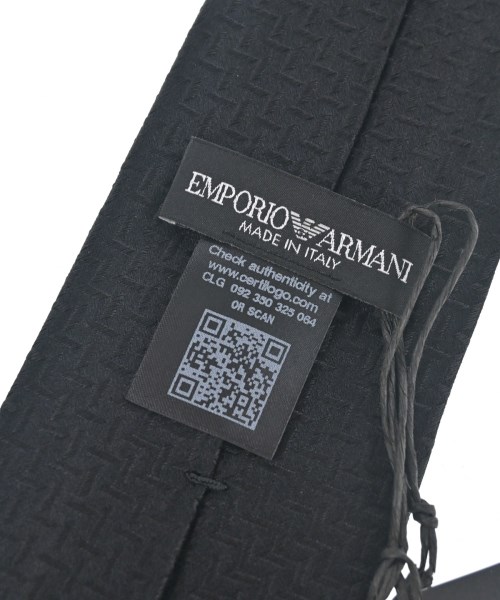 EMPORIO ARMANI（エンポリオアルマーニ）ネクタイ 黒 サイズ:- メンズ/2200713344165