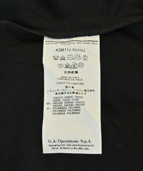 EMPORIO ARMANI（エンポリオアルマーニ）Tシャツ・カットソー 黒 サイズ:42(M位) レディース/2200722487075