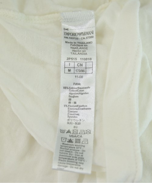 EMPORIO ARMANI（エンポリオアルマーニ）Tシャツ・カットソー 白 サイズ:M メンズ/2200722988749