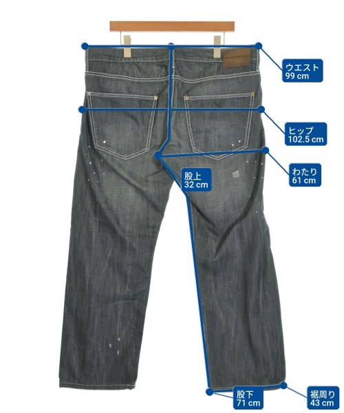 EMPORIO ARMANI（エンポリオアルマーニ）デニムパンツ 青 サイズ:38(XXL位) メンズ/2200724026074