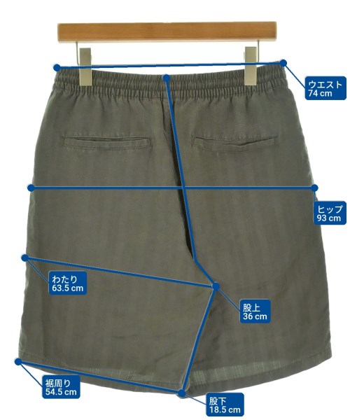 EMPORIO ARMANI（エンポリオアルマーニ）ショートパンツ カーキ サイズ:46(M位) メンズ/2200720577105
