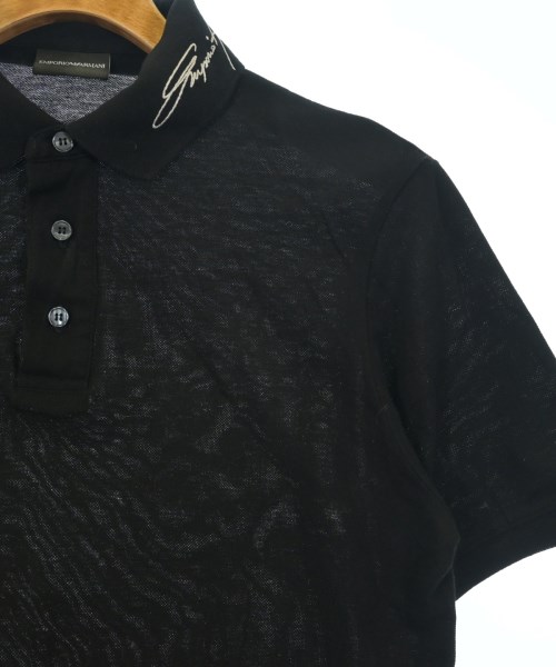 EMPORIO ARMANI（エンポリオアルマーニ）ポロシャツ 黒 サイズ:XS メンズ/2200726920127