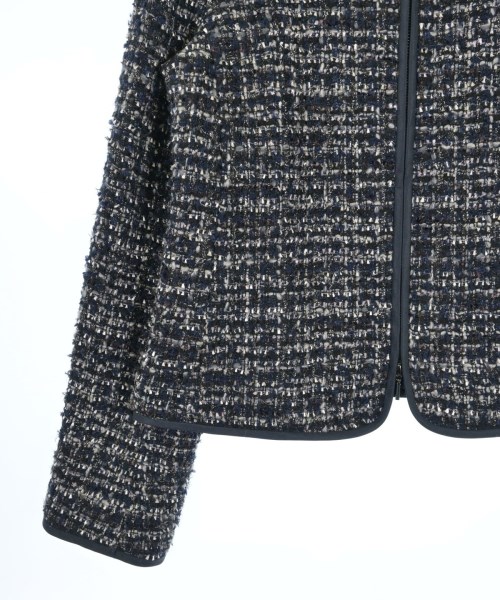 EMPORIO ARMANI（エンポリオアルマーニ）ノーカラージャケット 紺 サイズ:40(M位) レディース/2200683358025