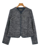 EMPORIO ARMANI（エンポリオアルマーニ）ノーカラージャケット 紺 サイズ:40(M位) レディース/2200683358025