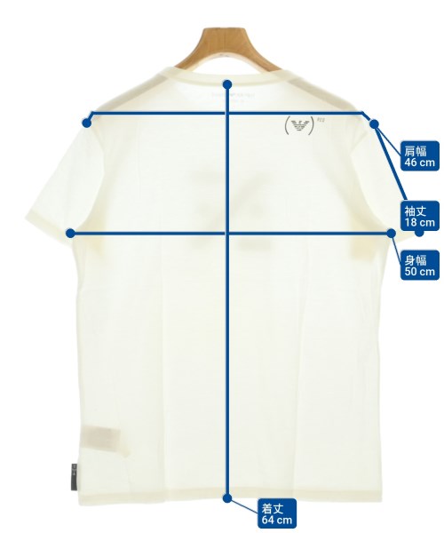 EMPORIO ARMANI（エンポリオアルマーニ）Tシャツ・カットソー 白 サイズ:XL メンズ/2200684134123
