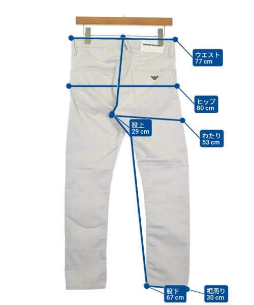 EMPORIO ARMANI（エンポリオアルマーニ）デニムパンツ グレー サイズ:28(S位) メンズ/2200686735106