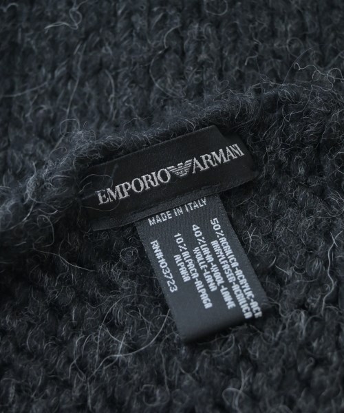 EMPORIO ARMANI（エンポリオアルマーニ）マフラー 黒 サイズ:- メンズ/2200688674113