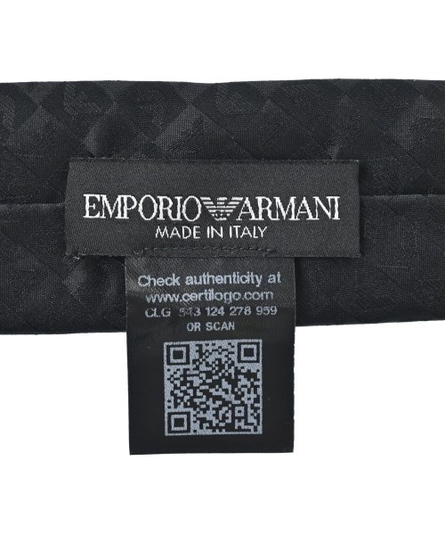 EMPORIO ARMANI（エンポリオアルマーニ）ネクタイ 黒 サイズ:- メンズ/2200690075038