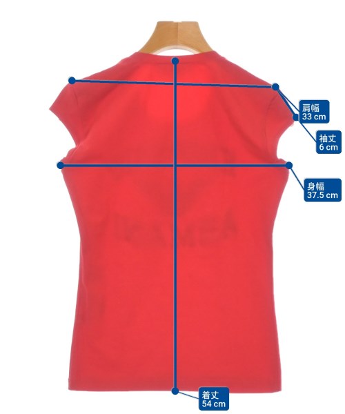 EMPORIO ARMANI（エンポリオアルマーニ）Tシャツ・カットソー 赤 サイズ:38(S位) レディース/2200691226057