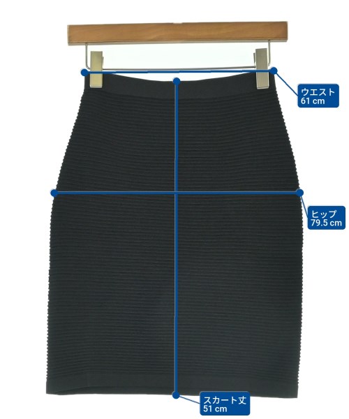 EMPORIO ARMANI（エンポリオアルマーニ）ひざ丈スカート 黒 サイズ:38(S位) レディース/2200692136232