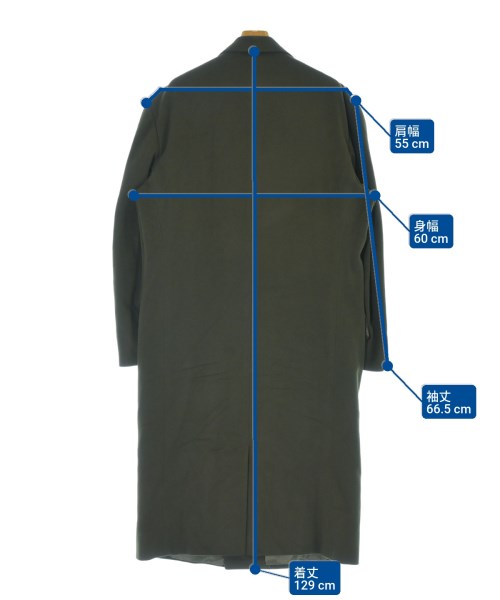 GIANNI VERSACE（ジャンニヴェルサーチ）チェスターコート カーキ サイズ:50(XL位) メンズ/2200658703171