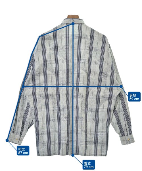 GIANNI VERSACE（ジャンニヴェルサーチ）カジュアルシャツ グレー サイズ:48(L位) メンズ/2200665922084