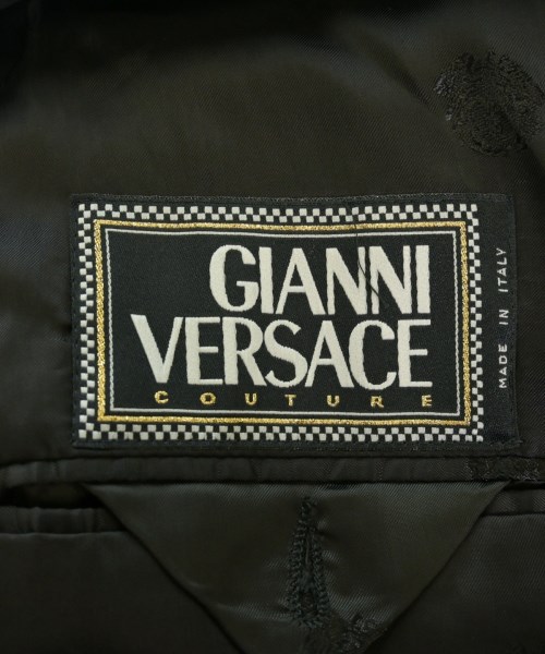 GIANNI VERSACE（ジャンニヴェルサーチ）トレンチコート 黒 サイズ:52(XXL位) メンズ/2200687030019