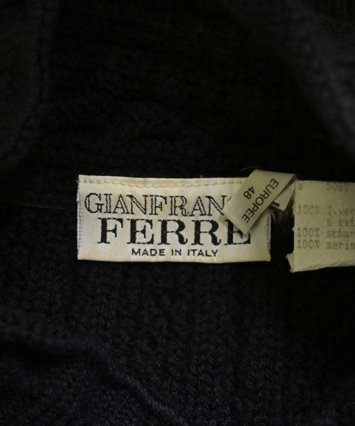 GIANFRANCO FERRE（ジャンフランコフェレ）ニット・セーター 黒 サイズ:48(L位) メンズ/2200632774258