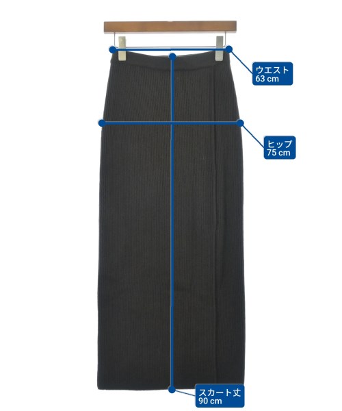 GIANFRANCO FERRE（ジャンフランコフェレ）ロング・マキシ丈スカート 茶 サイズ:40(M位) レディース/2200642089083