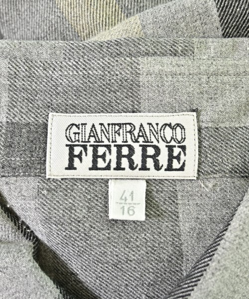 GIANFRANCO FERRE（ジャンフランコフェレ）カジュアルシャツ グレー サイズ:41(M位) メンズ/2200678004074