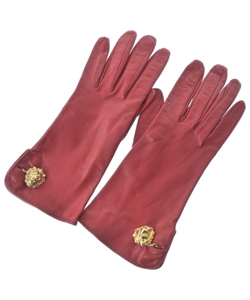 GIANFRANCO FERRE(ジャンフランコフェレ)手袋 赤 サイズ:M/2200649476015